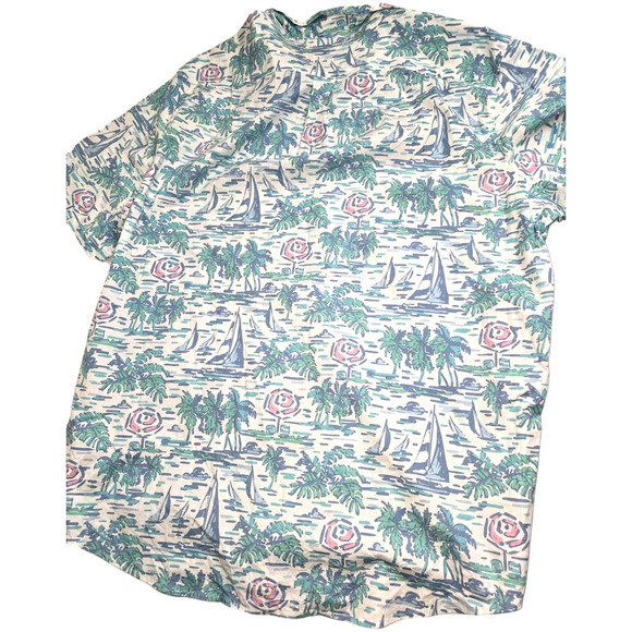 Vineyard Vines Slim Fit Murray Short Sleeve Button Up Shirt XL Cotton Stretch - Picture 3 of 11